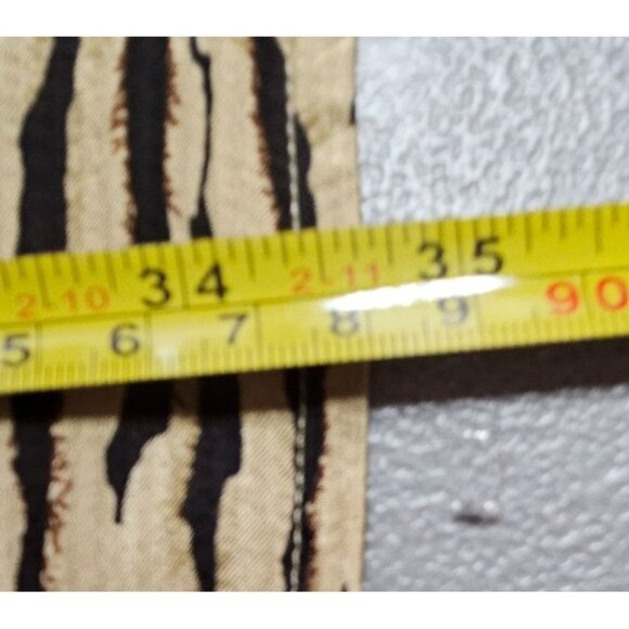 Rails‎ Womens L Ora Dress Tan Black Canyon Abstract Print Long Sleeve Tie Waist - Picture 10 of 13